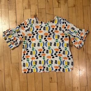 *SOLD* Patterned blouse top